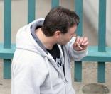 Russell Crowe sur le tournage de The Next Three Days à Pittsburgh le 9 octobre 2009