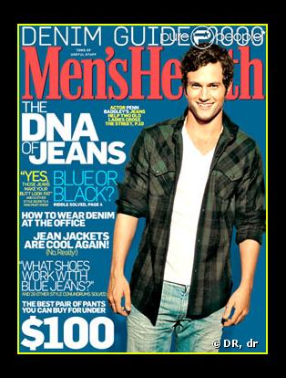 Penn Badgley en couverture de Men's Health