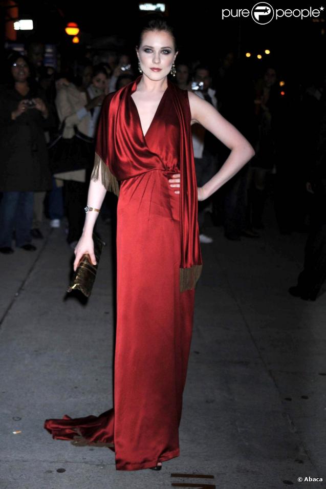 Evan Rachel Wood à la soirée Night of Stars, à New York. 22/10/09