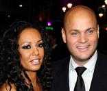 Mel B et son mari Stephen Belafonte lors de l'avant-première mondiale de Dead Man Running à L'Odeon Western à Londres le 22 octobre 2009