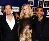  Brenda Blethyn, Rio Ferdinand, Ashley Walters, Alex De Rakoff, Monet Mazur et Ashley Cole lors de l'avant-première mondiale de Dead Man Running à l'Odeon West End, à Londres le 22 octobre 2009 