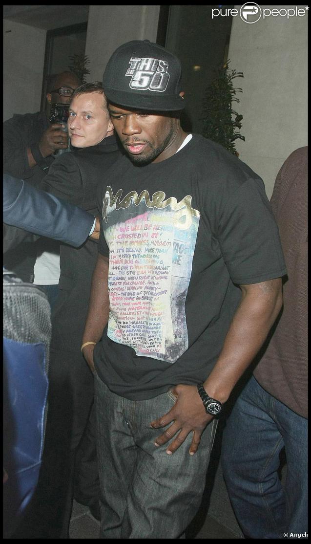 50 Cent après la soirée... a repris sa tenue !