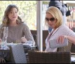 Ellen Pompeo et Katherine Heigl sur le tournage de la série, en février 2009 