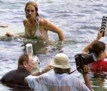 Javier Bardem et Julia Roberts en tournage à Bali le 26/10/09