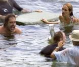 Javier Bardem et Julia Roberts en tournage à Bali le 26/10/09