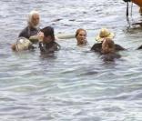 Javier Bardem et Julia Roberts en tournage à Bali le 26/10/09