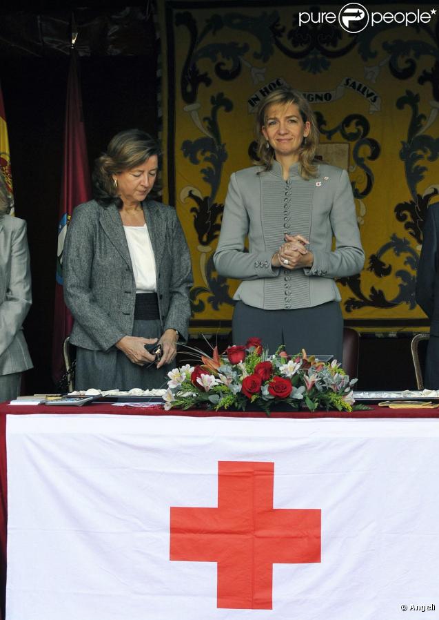 La princesse Cristina à Madrid pour la journée de la Croix Rouge le 28/10/09