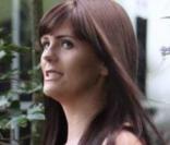 Samantha Burke au début de sa grossesse