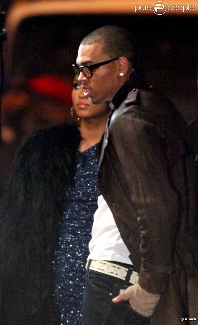 Chris Brown sur le tournage de son nouveau clip en octobre 2009 à Los Angeles.