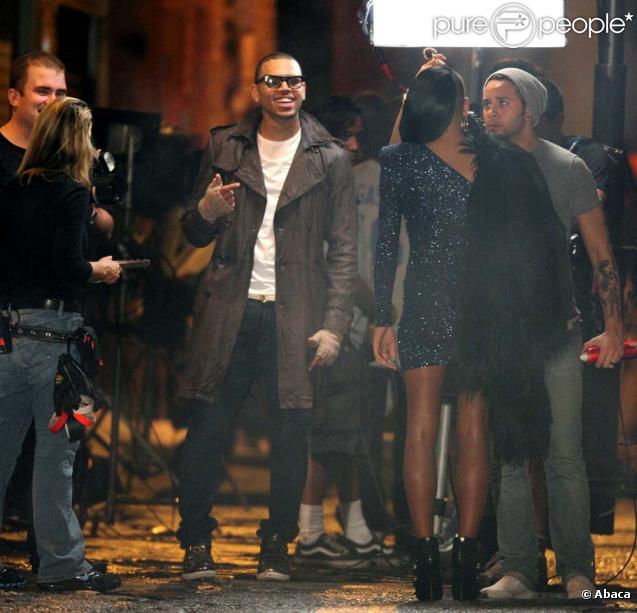 Chris Brown sur le tournage de son nouveau clip en octobre 2009 à Los Angeles.