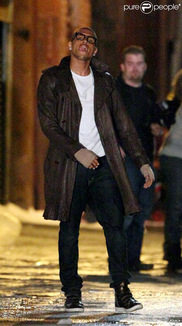 Chris Brown sur le tournage de son nouveau clip en octobre 2009 à Los Angeles.