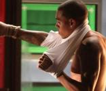 Chris Brown sur le tournage de son nouveau clip en octobre 2009 à Los Angeles.