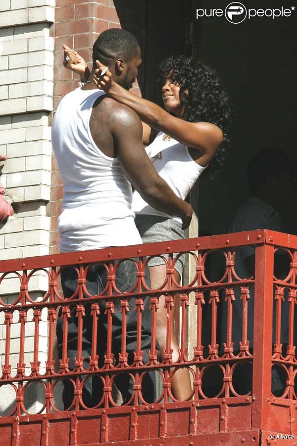50 Cent et Kelly Rowland en plein tournage du clip Baby by me