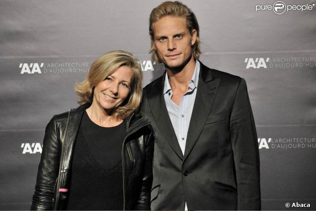 Soirée en l'honneur de la renaissance de la revue L'Architecture d'Aujourd'hui, le 5 novembre 2009 au Grand Palais : Claire Chazal et Arnaud Lemaire 