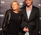 Claire Chazal et son compagnon Arnaud Lemaire ont célébré la réédition de la revue L'Architecture d'Aujourd'hui, le 5 novembre 2009 au Grand Palais