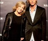 Claire Chazal et son compagnon Arnaud Lemaire ont célébré la réédition de la revue L'Architecture d'Aujourd'hui, le 5 novembre 2009 au Grand Palais