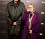 Soirée pour la réédition de la revue L'Architecture d'Aujourd'hui, le 5 novembre 2009 au Grand Palais : Pierre Soulages et sa femme 