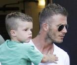 David Beckham et le petit Cruz