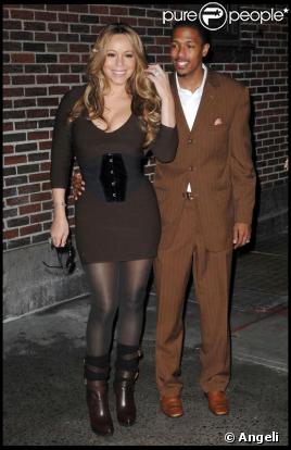 Mariah Carey et Nick Cannon à leur arrivée au David Letterman show à New York le 9/11/09