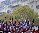 La cérémonie a eu lieu près de l'Arc de Triomphe 
