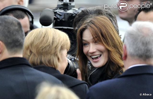 Carla Bruni a trouvé une amie en la personne d'Angela Merkel 