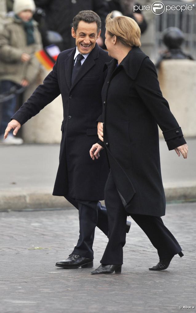 Nicolas Sarkozy visiblement ravi de retrouver Angela 