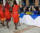 La princesse Victoria de Suède, en visite au Kenya, a procédé le mercredi 11 novembre 2009 à l'inauguration des nouveaux locaux de l'Export Council, à Nairobi, vêtue d'un élégant ensemble bleu saphir