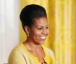 Michelle Obama à la Maison Blanche à Washington lors d'un discours sur les femmes âgées face aux difficultés de financement des soins le 13 novembre 2009