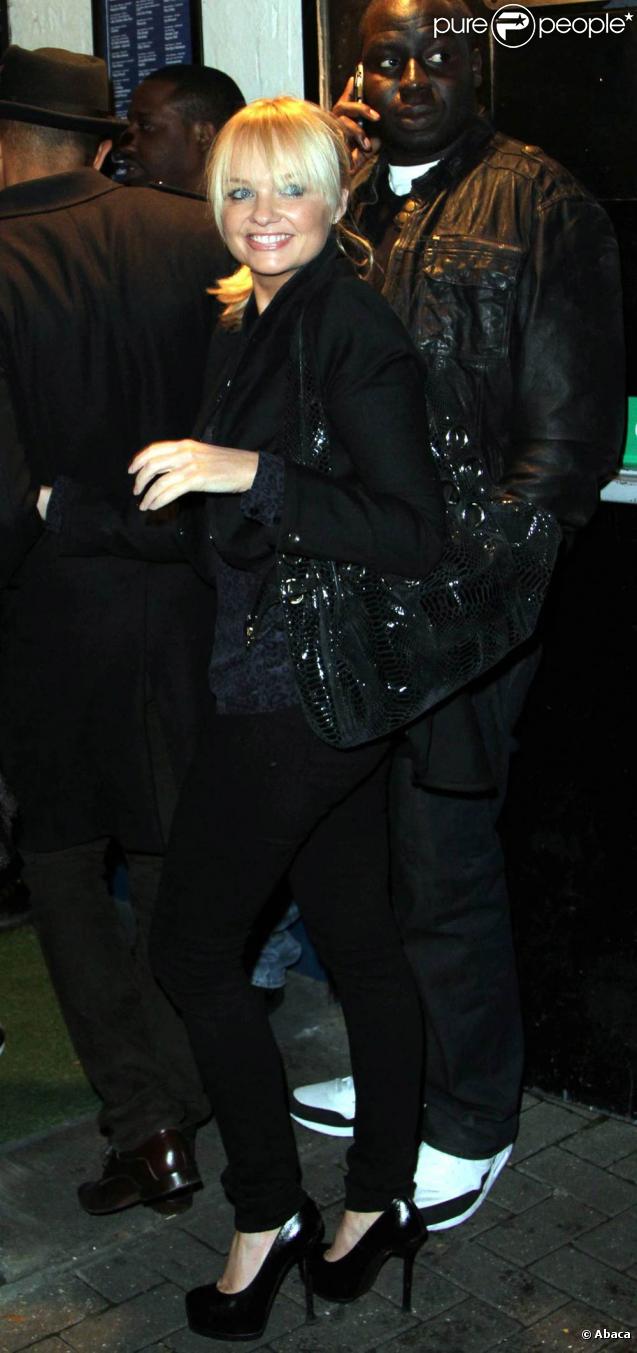 Emma Bunton à la soirée de lancement de  Rated-R,  au Mahiki à Londres, le 16 novembre 2009