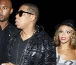 Beyoncé et Jay-Z à la soirée de lancement de <i>Rated-R, </i>au Mahiki à Londres, le 16 novembre 2009