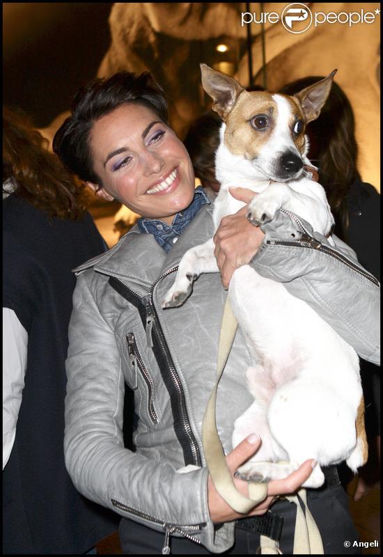 Alessandra Sublet au Gala de la Truffe, à la maison Lancel. 16/11/09