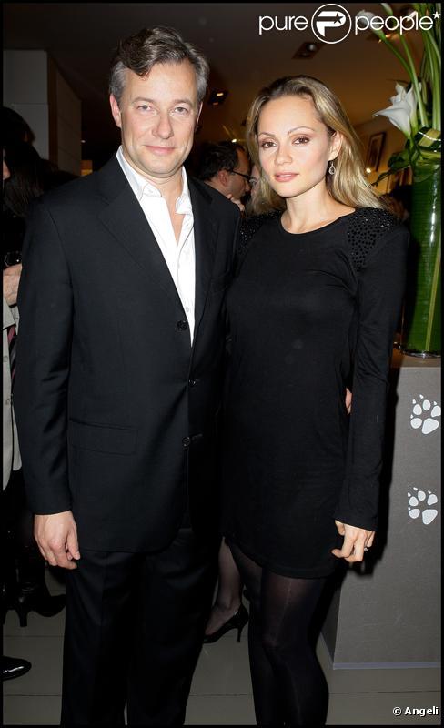 Béatrice Rosen et Marc Lelandais au Gala de la Truffe, à la maison Lancel. 16/11/09