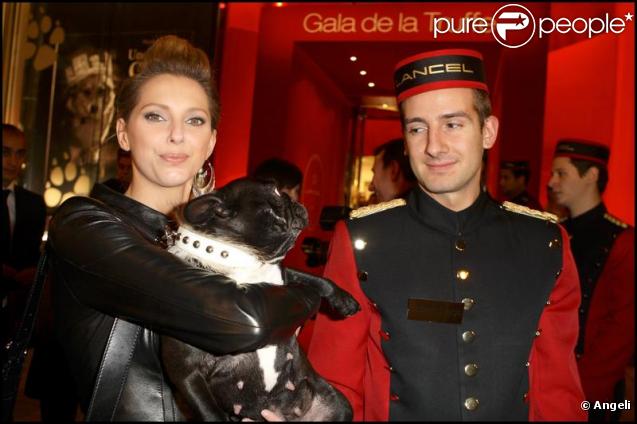 Frédérique Bel au Gala de la Truffe, à la maison Lancel. 16/11/09