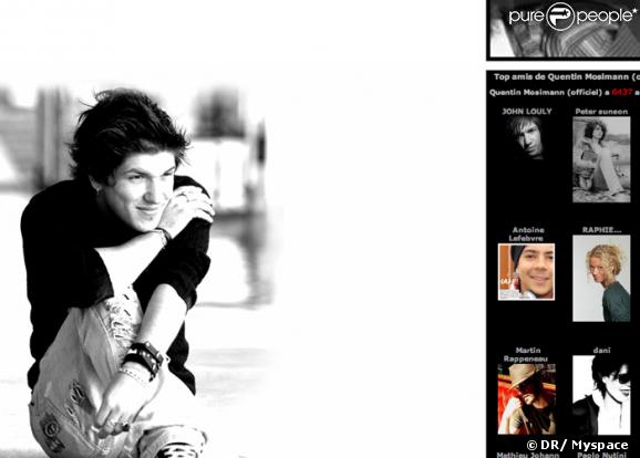 Myspace de Quentin Mosimann, gagnant de la Star Ac 7