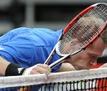 Stefan Edberg participe au tournoi exhibition de Prague, le 21/11/09