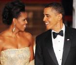 Barack et Michelle Obama à Washington le 24/11/09 ont donné leur premier dîner d\'Etat officiel et ont mis le paquet !<br />