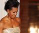 Michelle Obama à Washington le 24/11/09, superbement moulée dans une robe signée Naeem Khan 