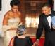 Michelle et Barack Obama à Washington le 24/11/09 en présence du Premier ministre indien et de son épouse 