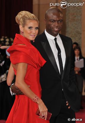 Heidi Klum et Seal à la cérémonie des Oscars 2008