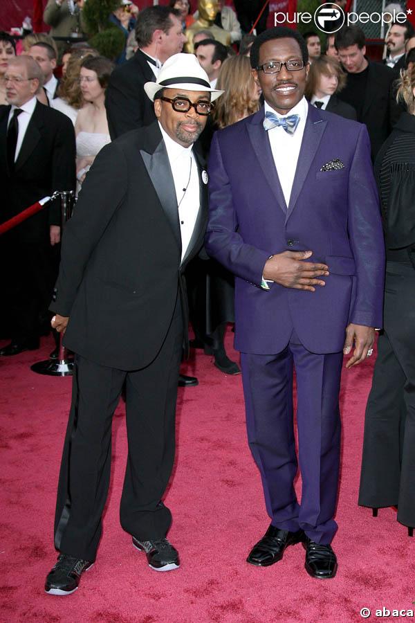 Spike Lee et Wesley Snipes à la cérémonie des Oscars 2008