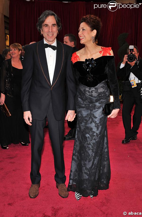 Daniel Day-Lewis et Rebecca Miller à la cérémonie des Oscars 2008