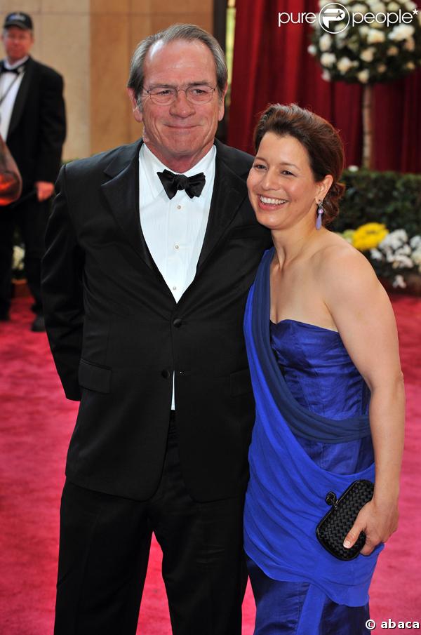 Tommy Lee Jones et sa femme Dawn à la cérémonie des Oscars 2008