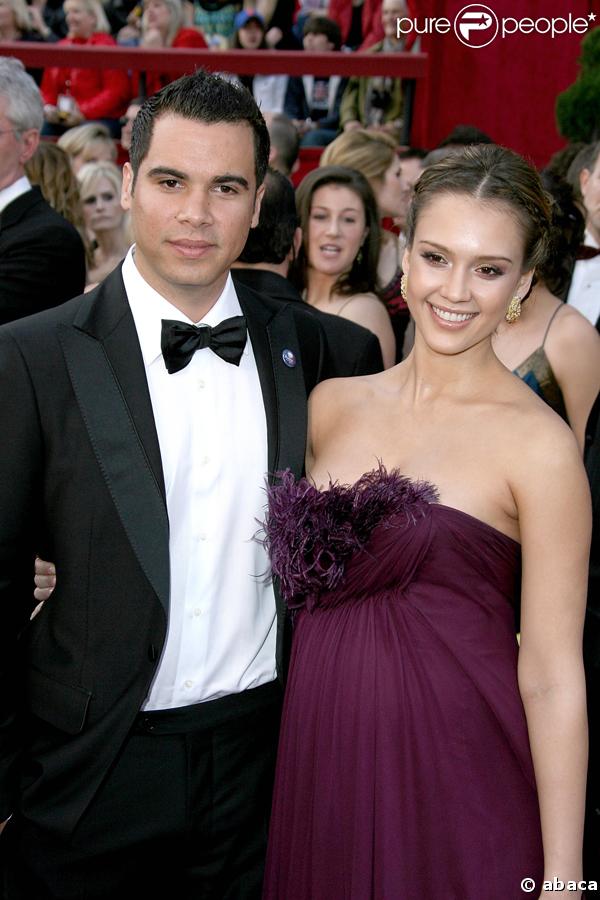 Jessica Alba et Cash Warren à la cérémonie des Oscars 2008