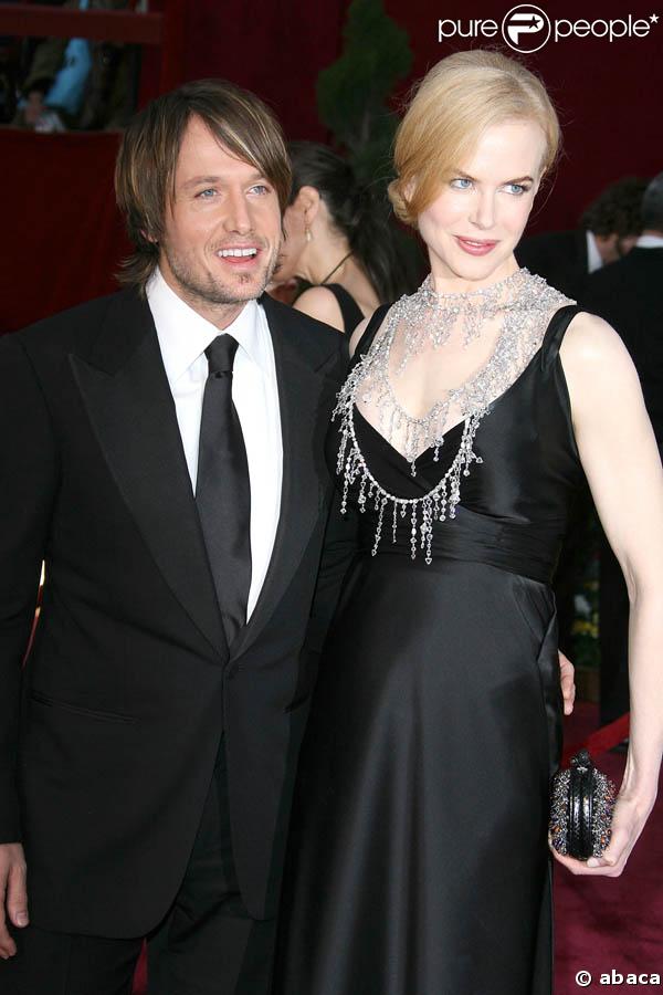 Nicole Kidman et Keith Urban à la cérémonie des Oscars 2008
