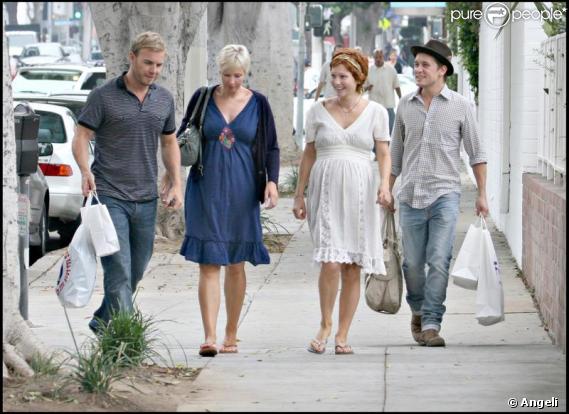 Mark Owen et son épouse Emma Ferguson en compagnie de Gary Barlow et sa femme 
