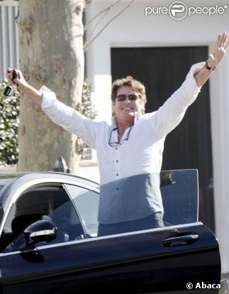 David Hasselhoff sur Melrose Avenue à Los Angeles, le 16 décembre 2009
