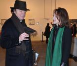 Guillaume Durand et Nathalie Baye pour l\'inauguration de La Source (Palais de Tokyo à Paris, 17 décembre 2009)