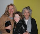 Emma Thompson, sa mère et sa fille lors de la pré-soirée du ballet Casse-Noisette à Londres le 16 décembre 2009