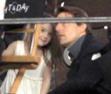 Tom Cruise, Katie Holmes et leur petite Suri sur le tournage de Knight and Day à Séville, décembre 2009