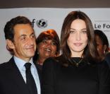 Nicolas Sar kozy et son épouse Carla Bruni